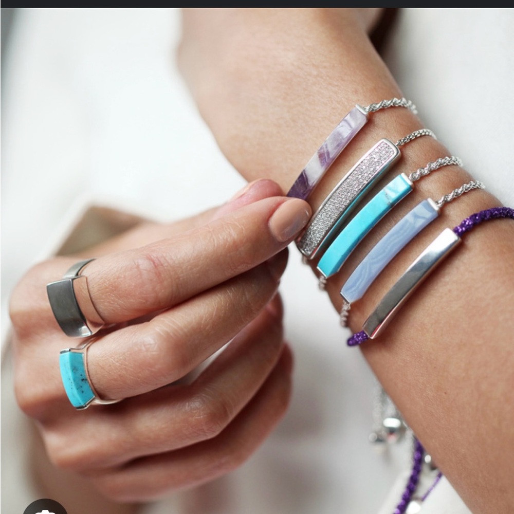 Monica Vinader Amazonite Bar Bracelet